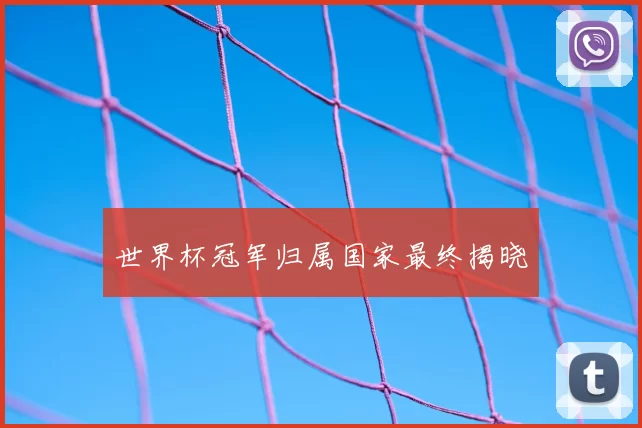 世界杯冠军归属国家最终揭晓